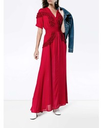 Красное платье-макси от Staud