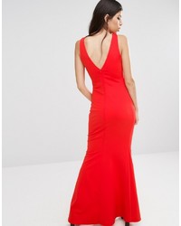 Красное платье-макси от Jessica Wright