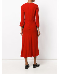 Красное платье-макси от Marni