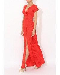 Красное платье-макси от Tutto Bene
