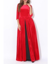 Красное платье-макси от Tutto Bene