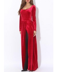 Красное платье-макси от Tutto Bene