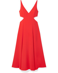Красное платье-миди с вырезом от Jason Wu GREY
