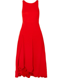 Красное платье-миди со складками от 3.1 Phillip Lim