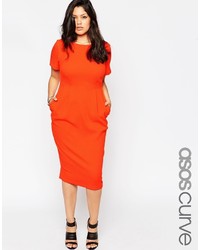 Красное платье-миди от Asos