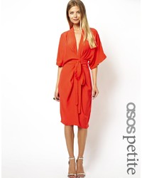 Красное платье-миди от Asos Petite