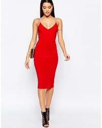 Красное платье-миди от Club L