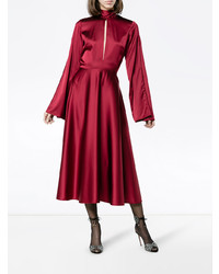 Красное платье-миди от Beaufille
