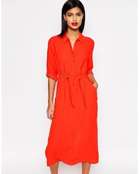 Красное платье-миди от French Connection