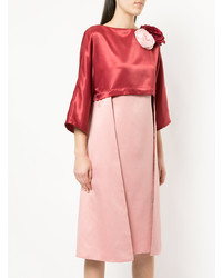 Красное платье-миди от Pose Arazzi