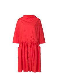 Красное платье-миди от Lemaire