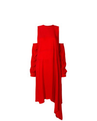 Красное платье-миди от Marios