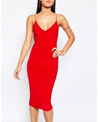 Красное платье-миди от Club L