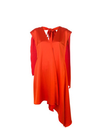 Красное платье-миди от MSGM