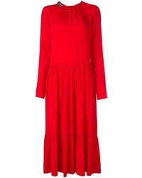 Красное платье-миди от No.21