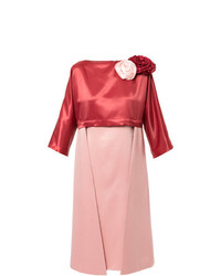 Красное платье-миди от Pose Arazzi