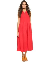 Красное платье-миди от Rachel Comey