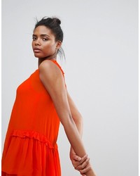 Красное платье-миди от French Connection