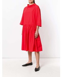 Красное платье-миди от Lemaire