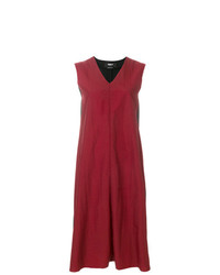 Красное платье-миди от Yang Li