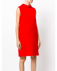 Красное платье прямого кроя от Marni