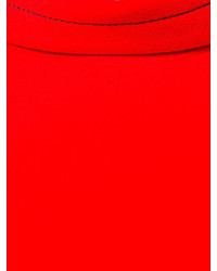 Красное платье прямого кроя от Marni