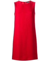 Красное платье прямого кроя от Dolce & Gabbana