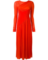 Красное платье прямого кроя от Emilio Pucci