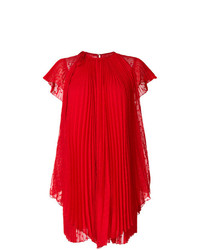 Красное платье прямого кроя от Giamba