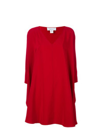 Красное платье прямого кроя от Gianluca Capannolo