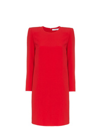 Красное платье прямого кроя от Givenchy
