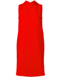 Красное платье прямого кроя от Marni