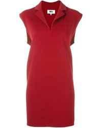 Красное платье прямого кроя от MM6 MAISON MARGIELA