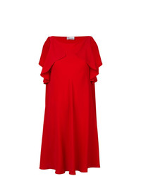 Красное платье прямого кроя от RED Valentino