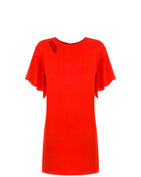 Красное платье прямого кроя от Tufi Duek