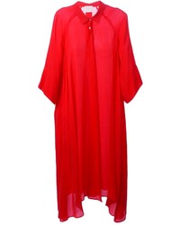 Красное платье-рубашка от Forte Forte