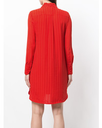 Красное платье-рубашка от Tory Burch