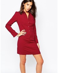 Красное платье-рубашка от Sisley