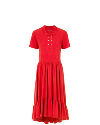 Красное платье-рубашка от À La Garçonne