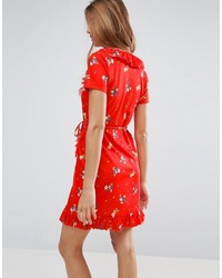Красное платье с принтом от Asos
