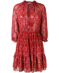 Красное платье с принтом от Ulla Johnson