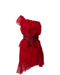 Красное платье с пышной юбкой от Federica Tosi