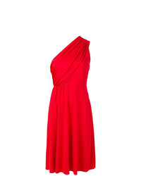 Красное платье с пышной юбкой от Lanvin