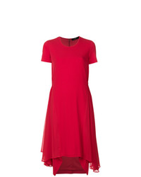 Красное платье с пышной юбкой от Steffen Schraut