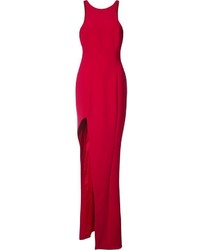 Красное платье с разрезом от Jay Godfrey