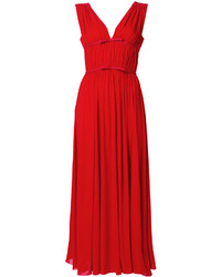 Красное платье с украшением от Giambattista Valli