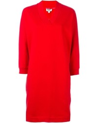 Красное платье-свитер с принтом от Kenzo