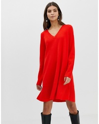 Красное платье-свитер от ASOS DESIGN