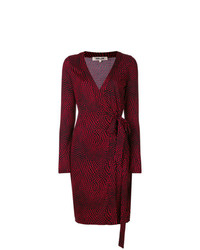 Красное платье-футляр с принтом от Dvf Diane Von Furstenberg