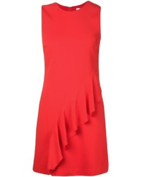 Красное платье-футляр с рюшами от A.L.C.